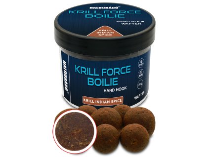 Haldorádó KRILL FORCE Boilie Hard Hook Wafter 16, 20 mm - Krill Indian Spice