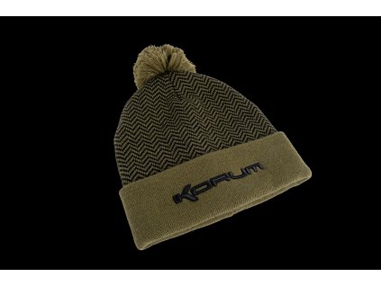 Thermal Beanie Hat - Black/Olive