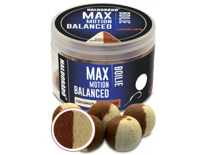 Haldorádó Boilies Balanced Max Motion 70g 20mm Kokos - Tygrí orech