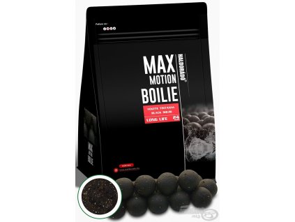 MAX MOTION Boilie Long Life 24 mm - Čierna chobotnica