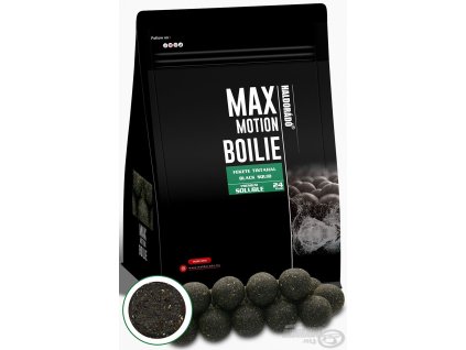 MAX MOTION Boilie Premium Soluble 24 mm - Čierna chobotnica