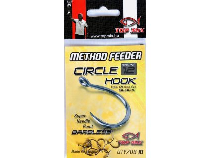 Top Mix Method feeder Circle Barbless háčik #12 10ks/bal.