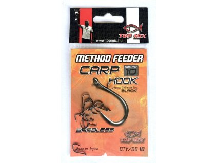 TOP MIX Method Feeder Carp Barbless #10 10ks/bal.