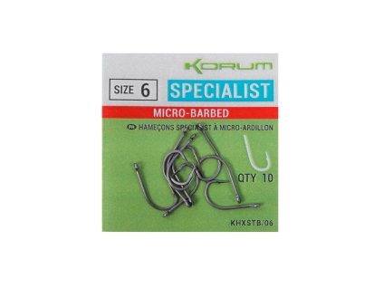 Korum Xpert Specialist - Micro-Barbed veľkosť 10 10ks/bal.