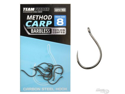By Döme TEAM FEEDER Method Carp BB - 6 háčik bez protihrotu 10ks/bal.