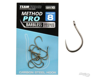 By Döme TEAM FEEDER Method Pro - 10 háčik bez protihrotu 10ks/bal.