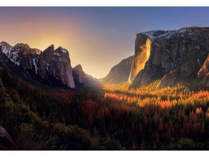 Fototapeta: Yosemite Firefall - 368x254cm
