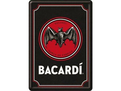 Plechová pohlednice - Bacardi