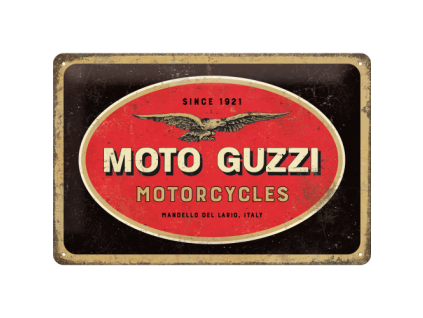 Plechová cedule: Moto Guzzi - 30x20 cm