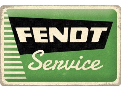 Plechová cedule: Fendt Service - 30x20 cm