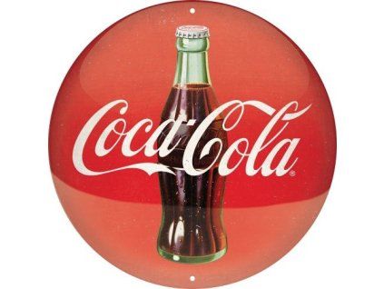Plechová cedule: Coca-Cola - 35x35 cm