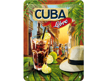 Plechová cedule: Cuba Libre - 20x15 cm