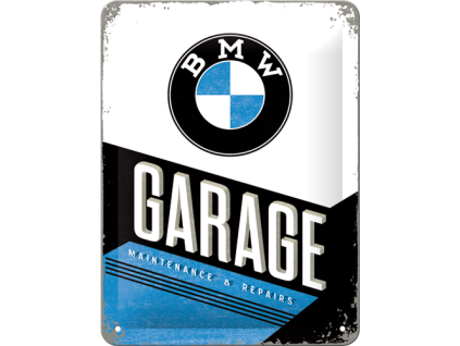 Plechová cedule - BMW Garage
