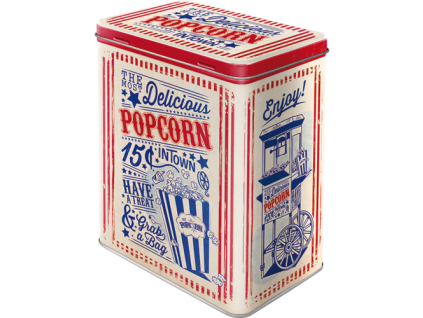 Plechová dóza L - Popcorn