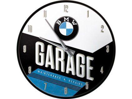 Nástěnné hodiny – BMW Garage