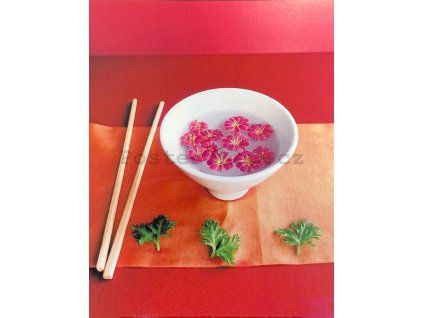 77435 bowl with flowers 24x30cm
