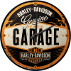 Nástěnné hodiny - Harley-Davidson Garage