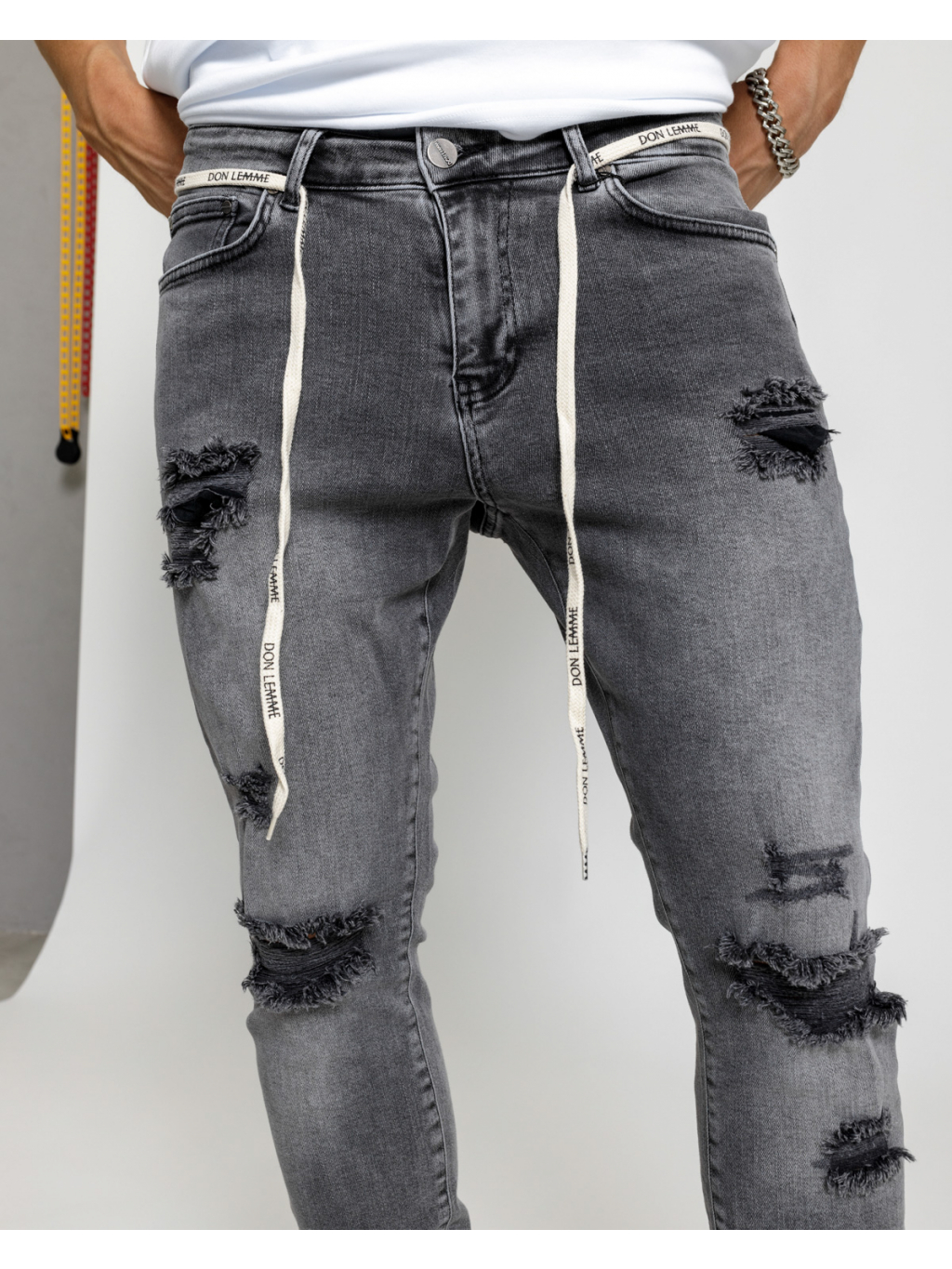 Torn jean on sale