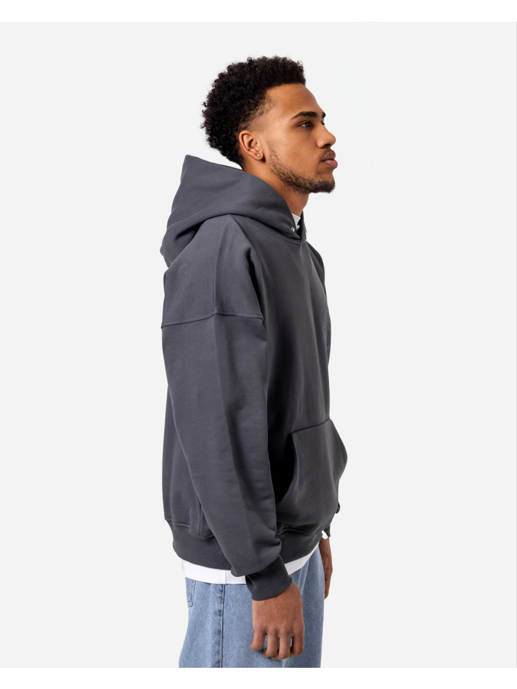 Oversized Hoodie Circle grey DON LEMME
