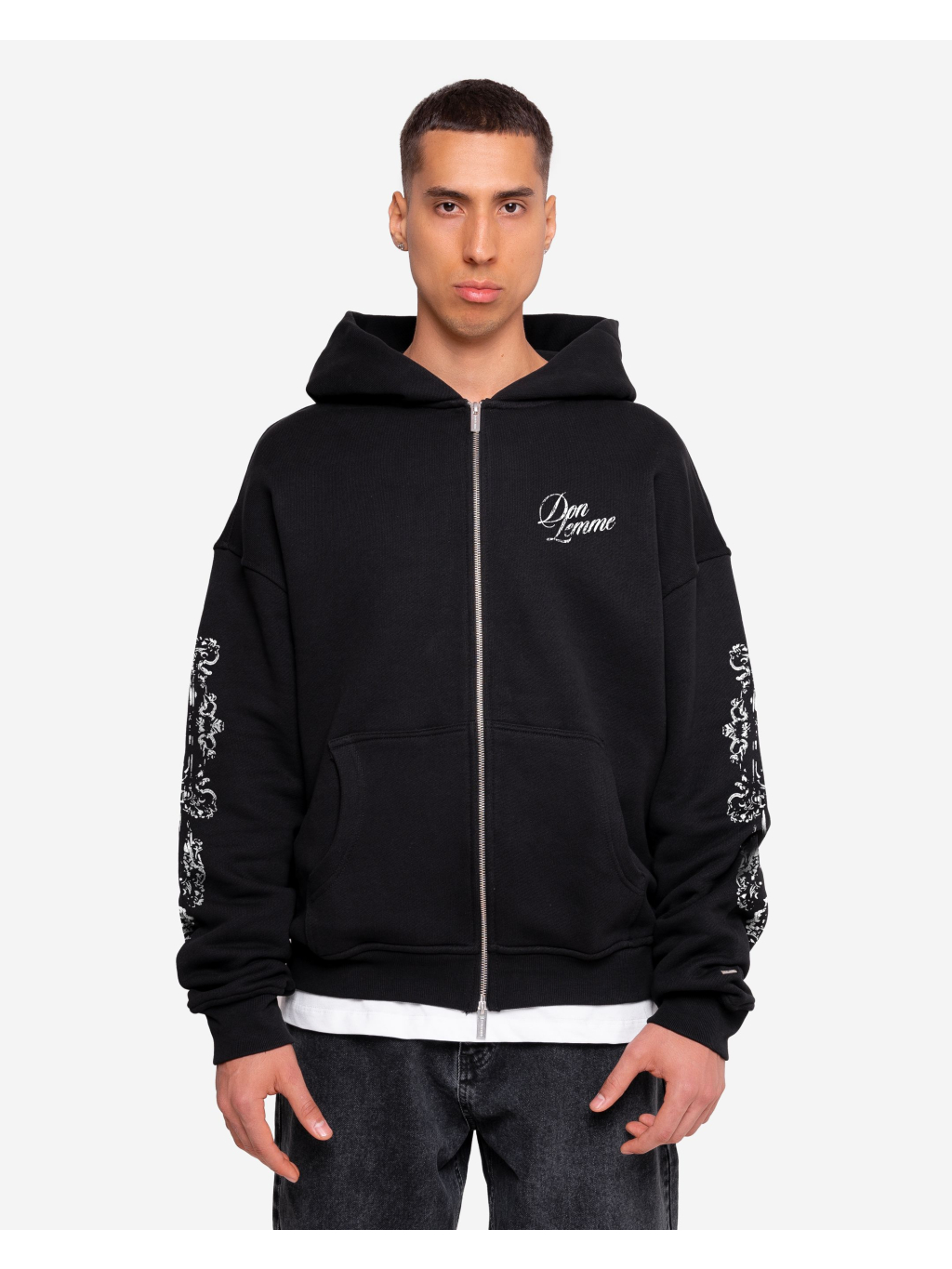 Oversized black hoodie mens best sale