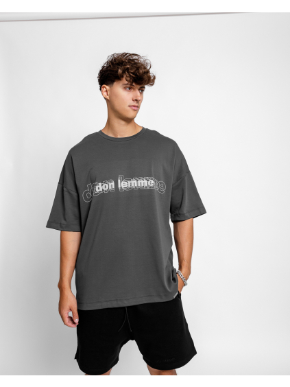 Oversized T-shirt Explore - grey