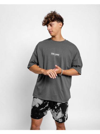 Oversized T-shirt Fluid - grey