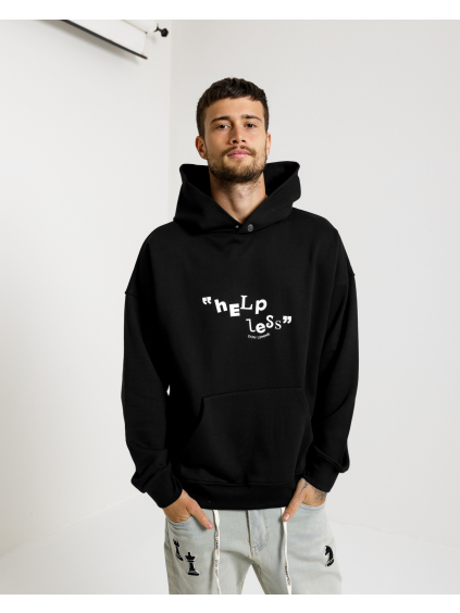 Unisex Hoodie Helpless - black (Size XL)