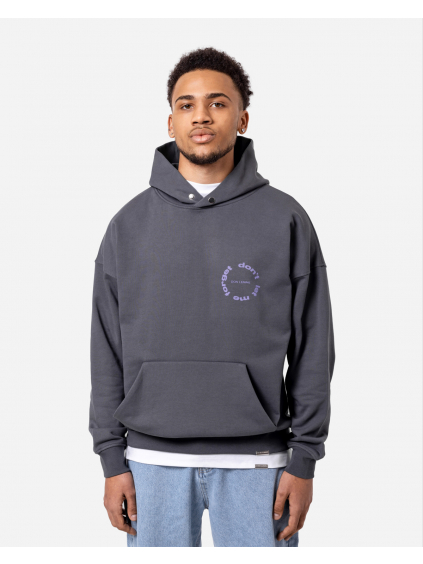 Oversized Hoodie Circle - grey (Size XL)