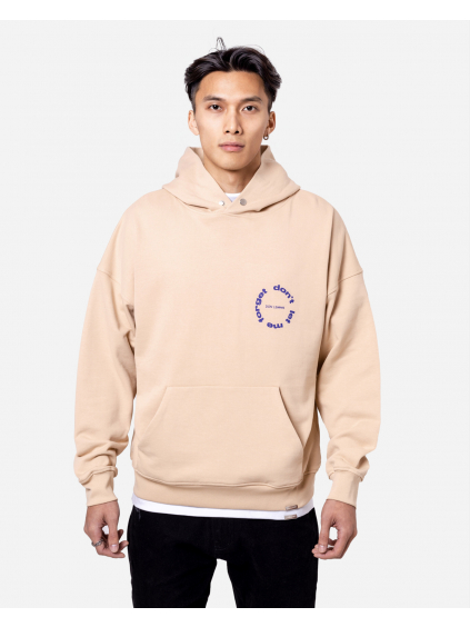 Oversized Hoodie Circle - beige (Size XL)