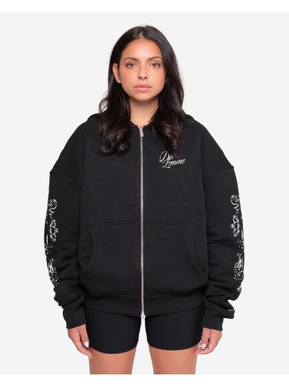 Dámská oversized mikina Portal - black (Velikost S)