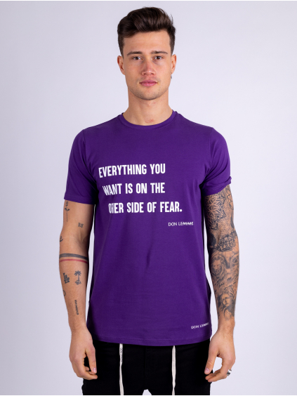 T-shirt Fear - purple (Size L)