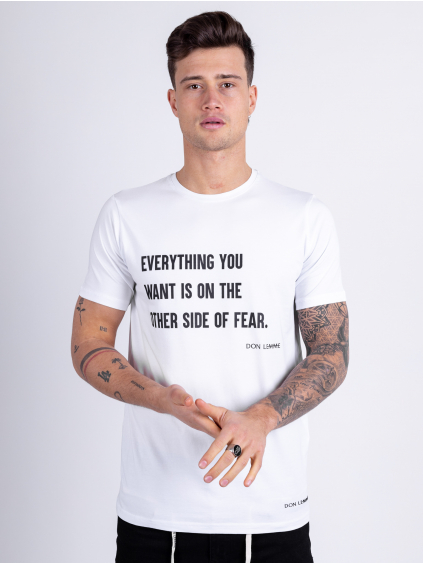 T-shirt Fear - white (Size L)