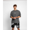 Oversized T-shirt Fluid - grey