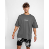 Oversized T-shirt Fluid - grey