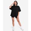 Women oversized t-shirt Youth - black