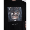 Oversized T-shirt Fame - black (Size L)