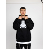 Oversized Mikina Panda - černá