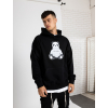 Oversized Mikina Panda - černá