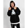 Oversized Mikina Panda - černá