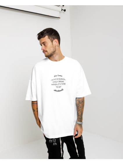 Oversized Triko Silence - white (Velikost XL)