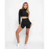 Biker shorts Midi - black (Velikost One size)