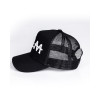 Kšiltovka Mesh - černobílá