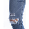 Džíny Knee Embroidery - Blue