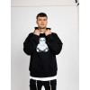 Oversized Mikina Panda - černá