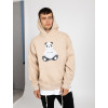 Oversized Mikina Panda - písková