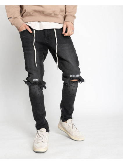 Farmernadrág Pilot - washed black