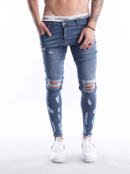 Farmernadrág Repaired - Blue