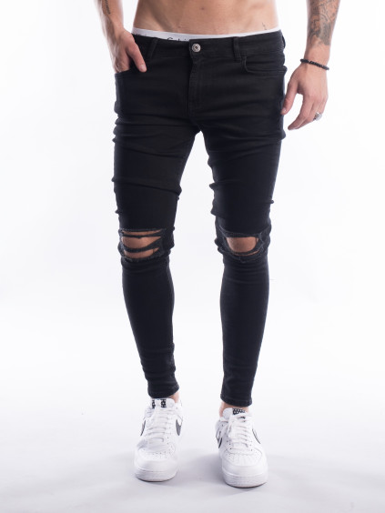 Džíny Knee - Black (Velikost 34S)