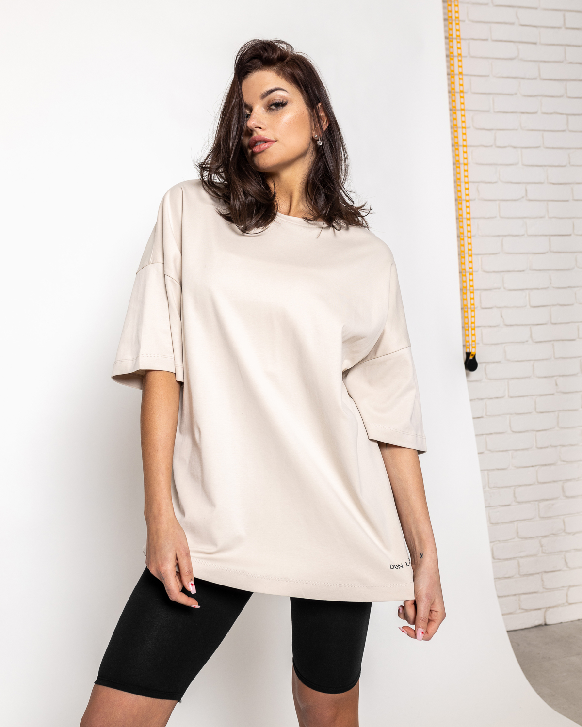 Don Lemme Unisex Póló Tened - light beige Méret: XL