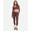 Leggings V-shape - brown (Méret One size)